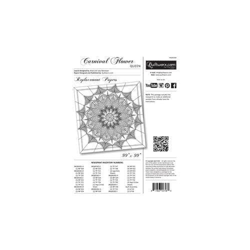 Judy Niemeyer Quiltworx - Carnival Flowers Replacement Papers Queen JNQ00283R2