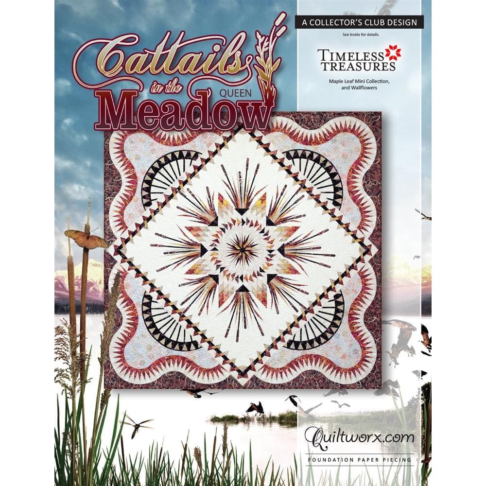 Judy Niemeyer Quiltworx - Cattails in the Meadow Queen Quilt Pattern JNQ00242P9
