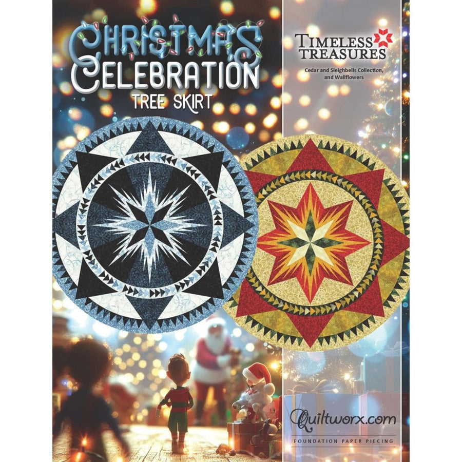 Judy Niemeyer Quiltworx - Christmas Celebration Tree Skirt Pattern JNQ153P-WSAS