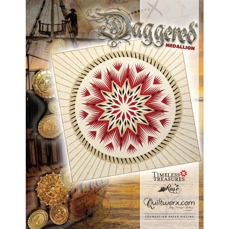 Judy Niemeyer Quiltworx - Daggered Medallion Quilt Pattern JNQ00224P2