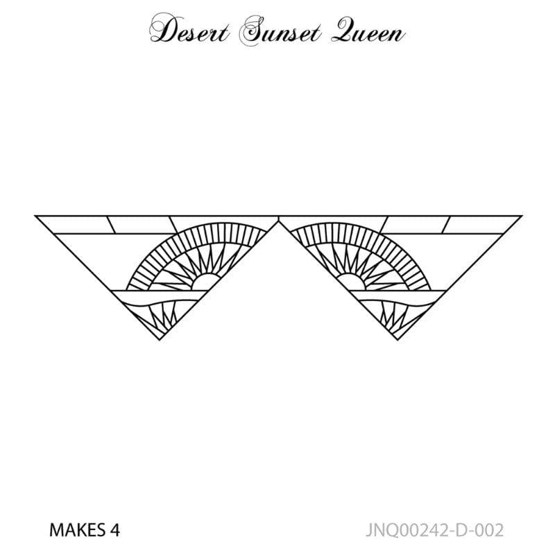 Judy Niemeyer Quiltworx - Desert Sunset Queen Border Pattern JNQ00242D002