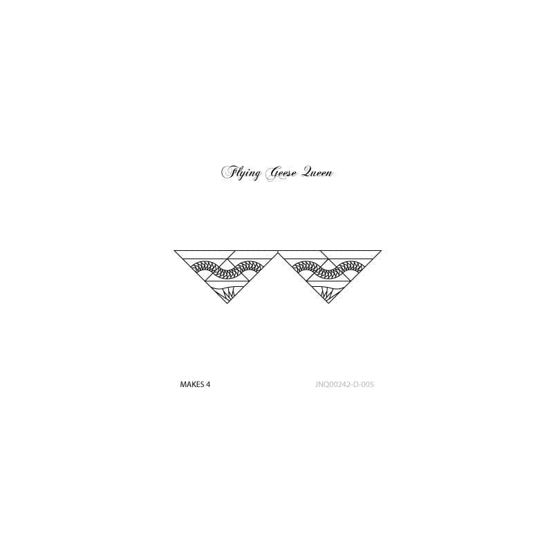 Judy Niemeyer Quiltworx - Flying Geese Queen Border Pattern JNQ00242D005