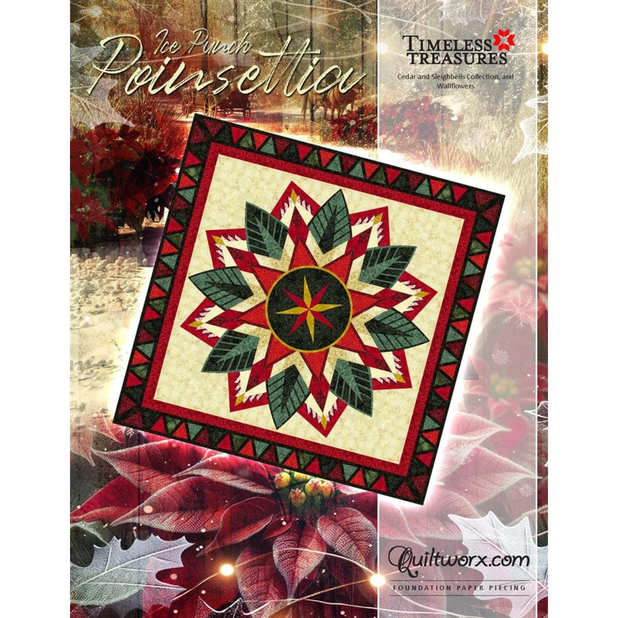 Judy Niemeyer Quiltworx - Ice Punch Poinsettia Pattern JNQ00222P13-WSAS