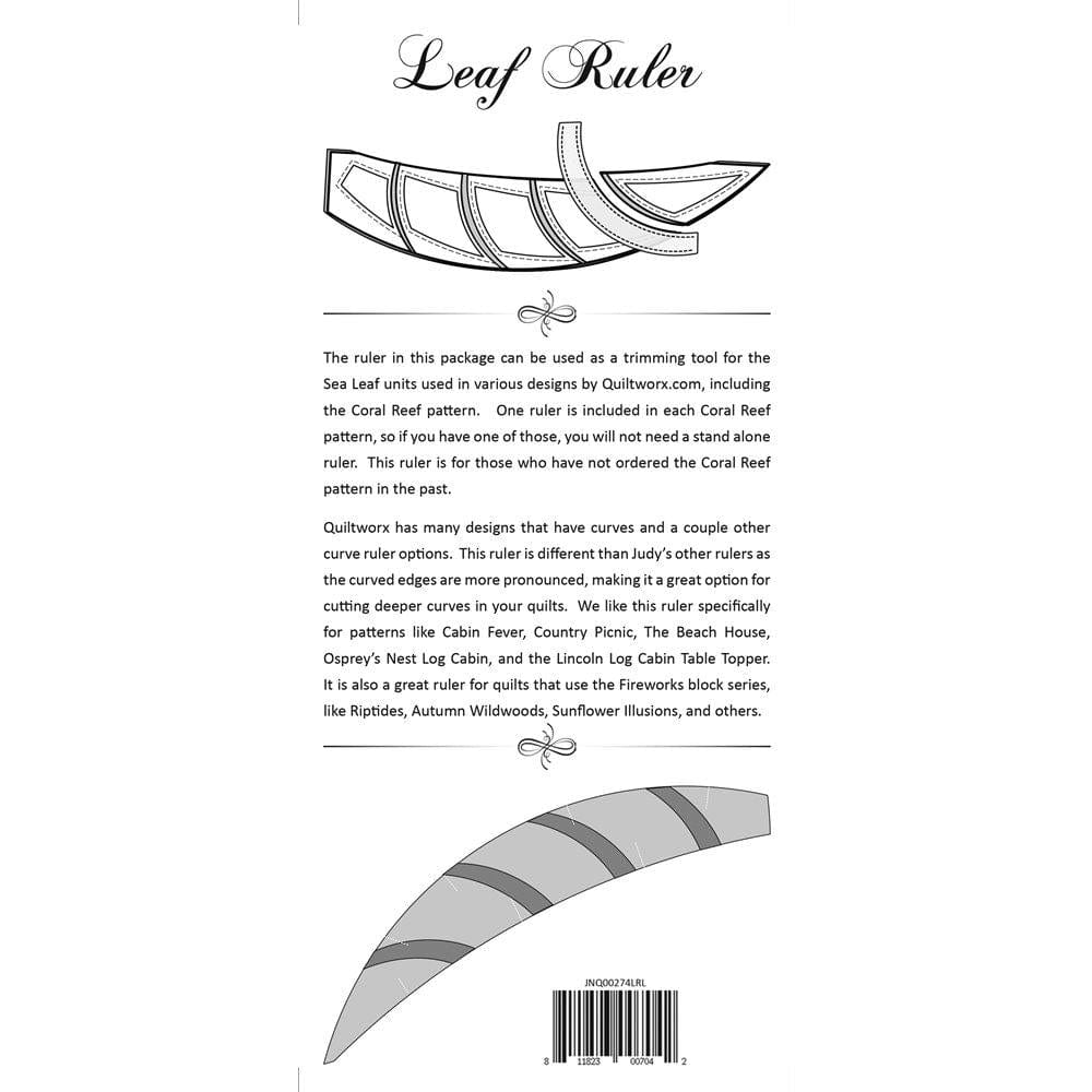 Judy Niemeyer Quiltworx - Leaf Ruler JNQ00274LRL