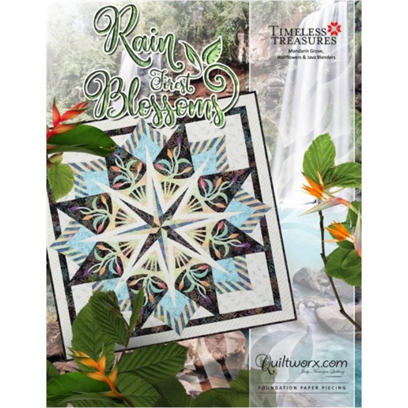 Judy Niemeyer Quiltworx - Rain Forest Blossoms Pattern JNQ00264P1-WS