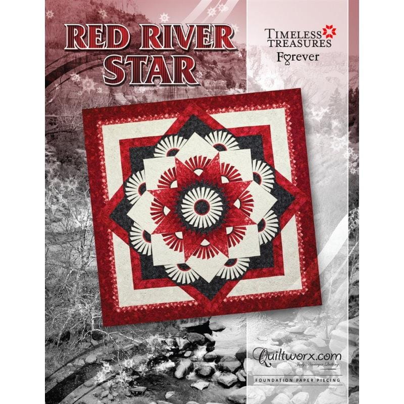 Judy Niemeyer Quiltworx - Red River Star Quilt Pattern JNQ00221P1