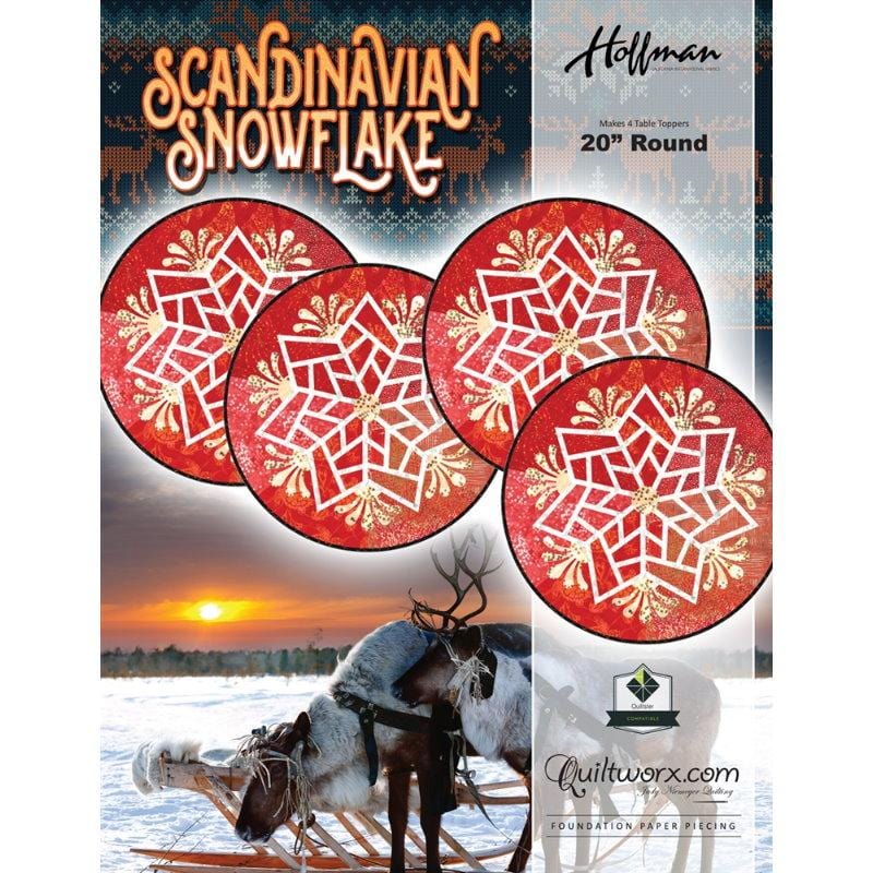 Judy Niemeyer Quiltworx - Scandinavian Snowflake Table Toppers Pattern JNQ00255P1
