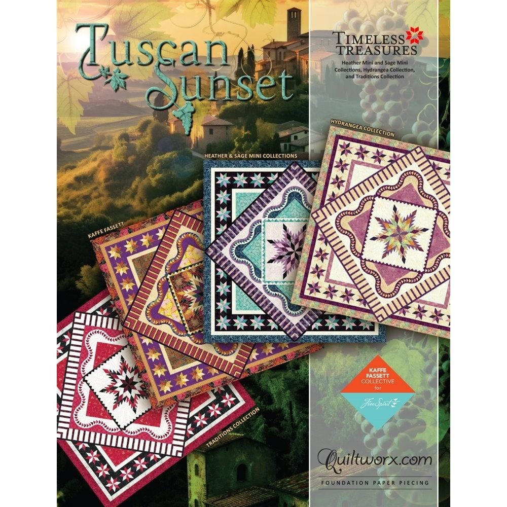 Judy Niemeyer Quiltworx - Tuscan Sunset Quilt Pattern JNQ00269P12