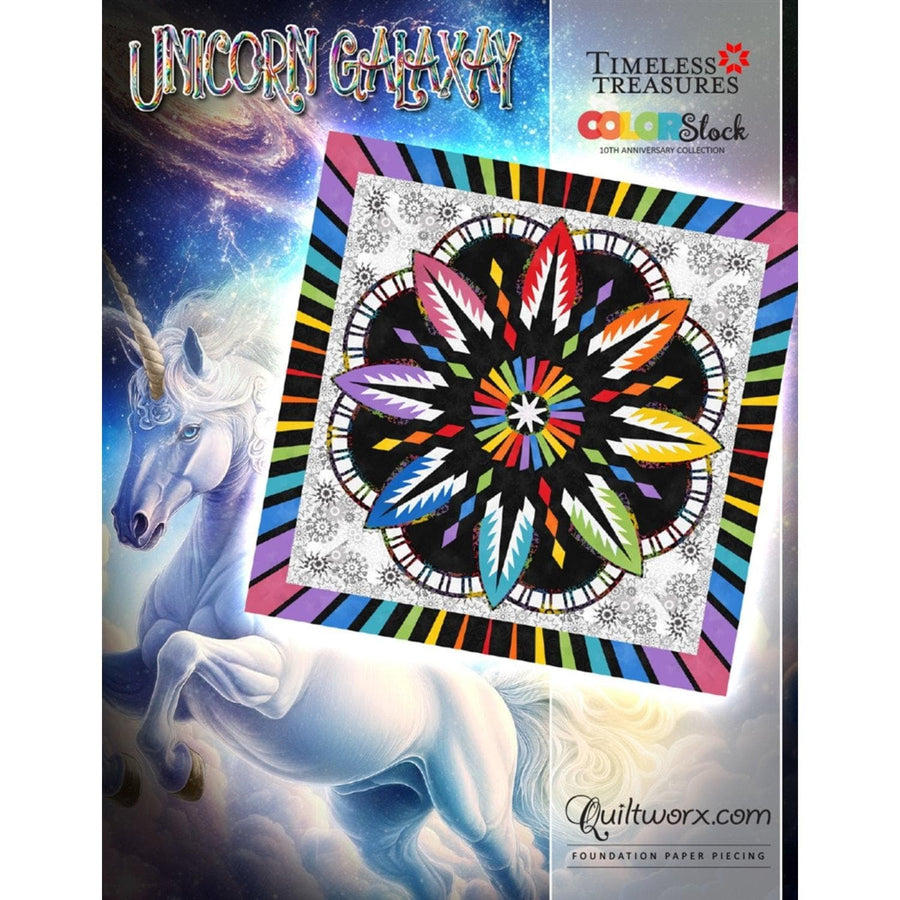 Judy Niemeyer Quiltworx - Unicorn Galaxy Pattern JNQ00222P14-WSAS