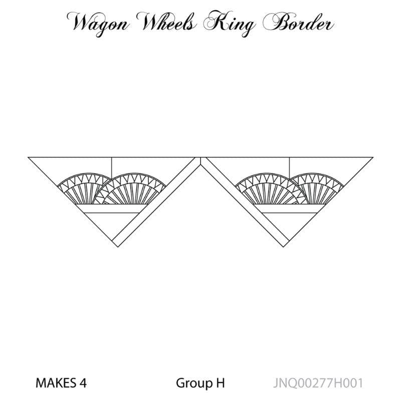 Judy Niemeyer Quiltworx - Wagon Wheels King Border Pattern JNQ00277H001