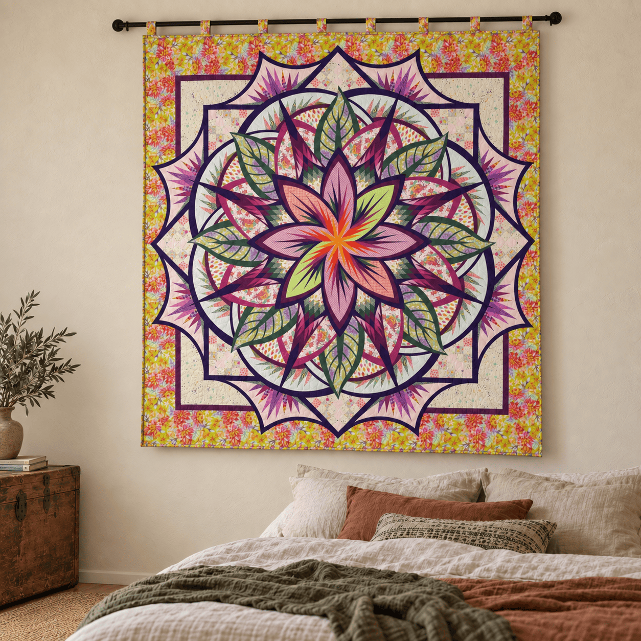 Jungle Magnolia Fabric Only Quilt Kit - Tula Pink Untamed Queen Size JNQ00289K15