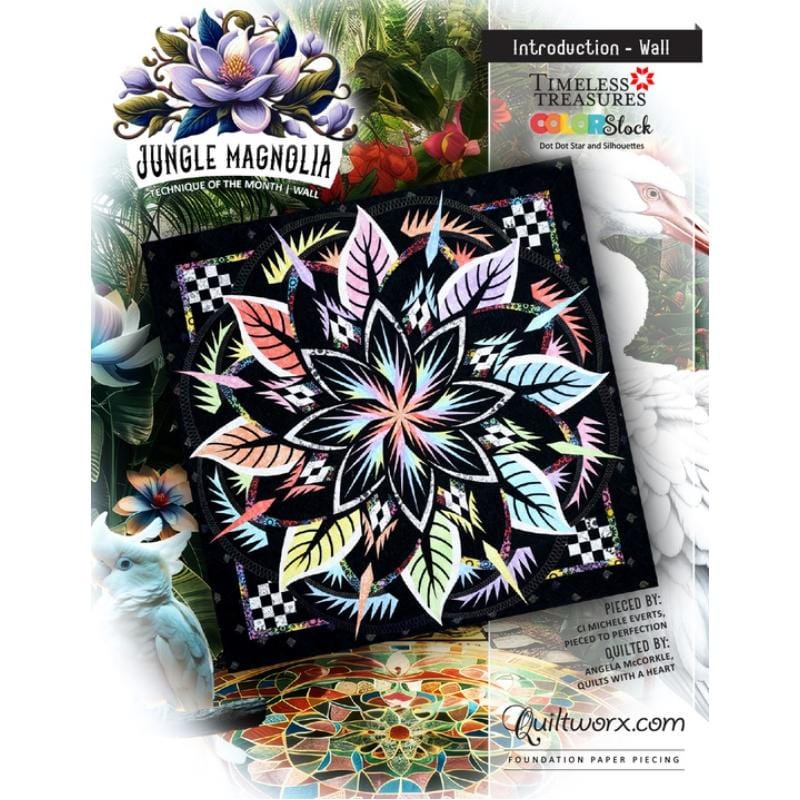 Quiltworx - Jungle Magnolia Wall Pattern JNQ00289P1