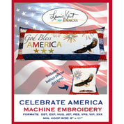 God Bless America Bench Pillow CD Pattern CELEAMERBP-PAT