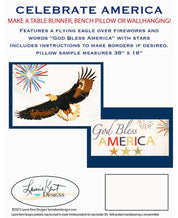 God Bless America Bench Pillow CD Pattern CELEAMERBP-PAT