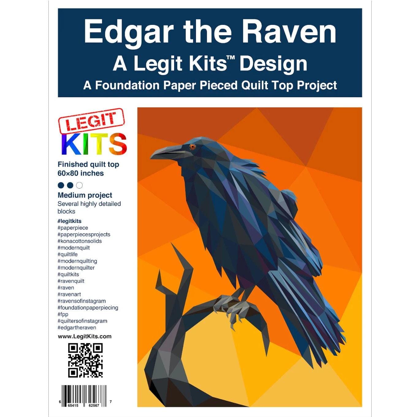 Legit Kits - Edgar the Raven Pattern LEGITRAVEN