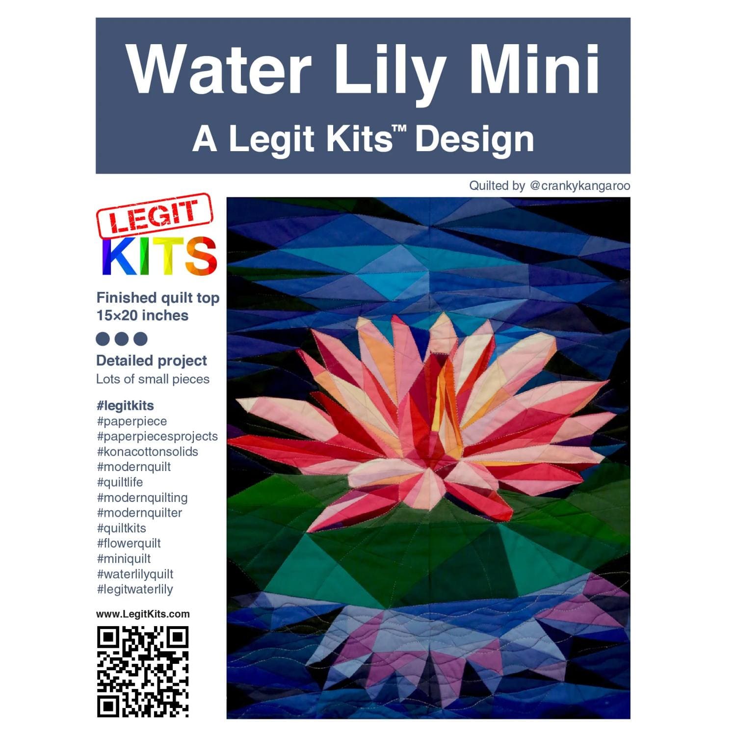 Legit Pattern Legit Kits - Water Lily Mini Pattern – Stitchin Heaven