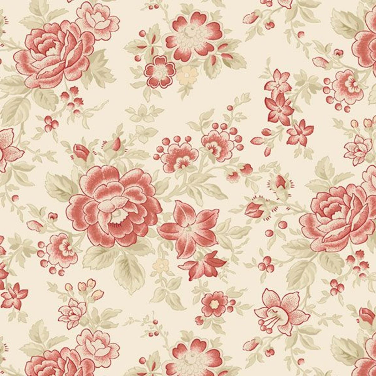 Large Floral Cream - Love Letters R521845D-CREAM