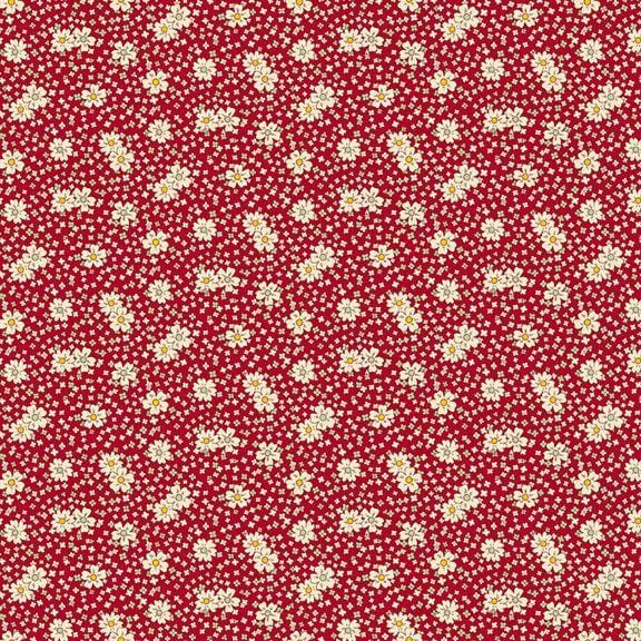 Aunt Grace Calicos - Blooms Red R350683-RED