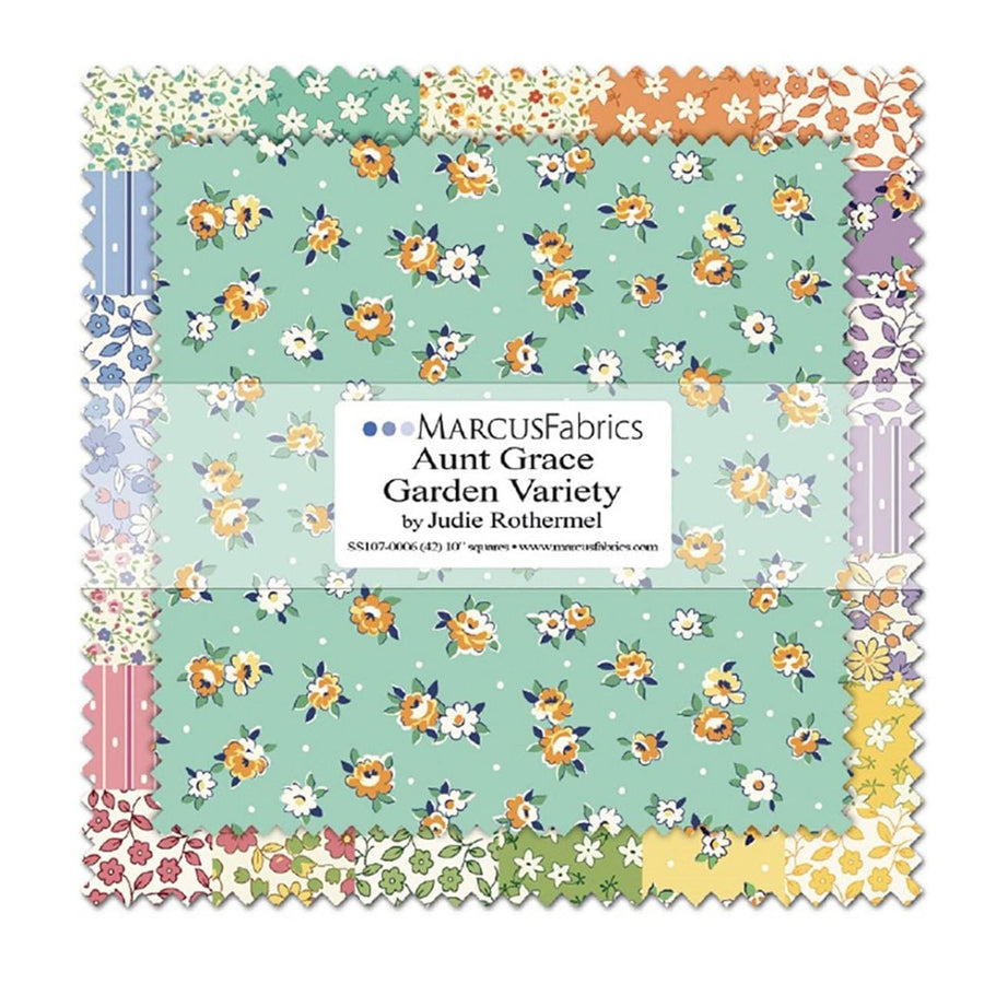 Aunt Grace Garden Variety - 10" Square SS107-0006