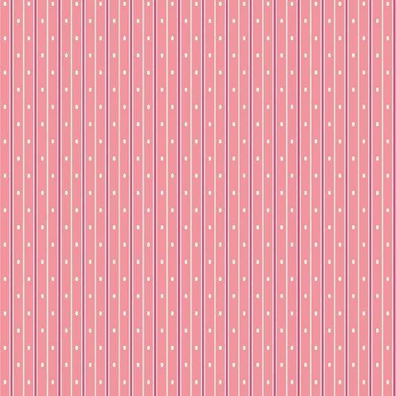 Aunt Grace Garden Variety - Pin Stripe Dot Pink R351030D-PINK
