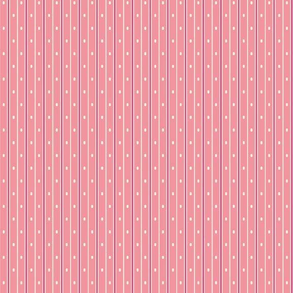 Aunt Grace Garden Variety - Pin Stripe Dot Pink R351030D-PINK