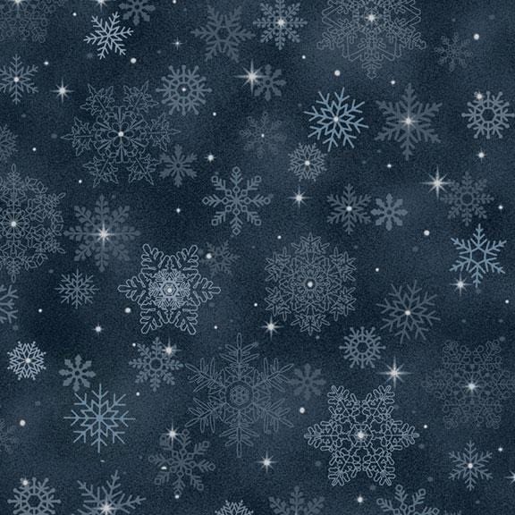 Bentley's Snowflakes - Big Snowflake Navy R650948D-NAVY