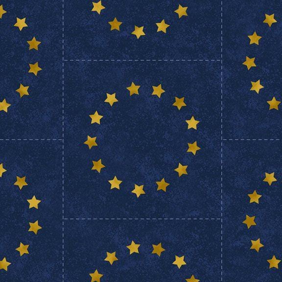 Betsy's Needlework - Circle of Stars R171305D-BLUE