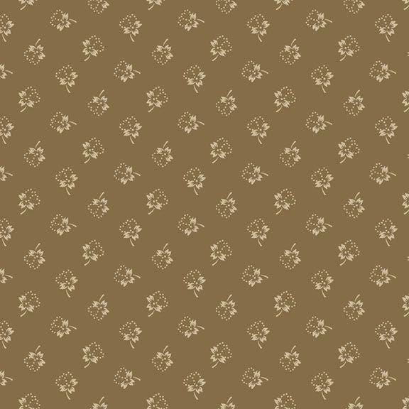 Bluebird Manor - Dotted Floral Cocoa R221052D-CO