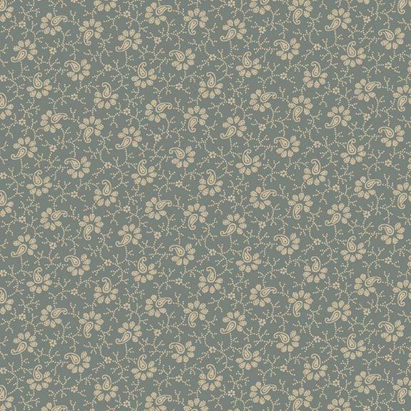 Bluebird Manor - Paisley Flower Blue R221049D- BLU