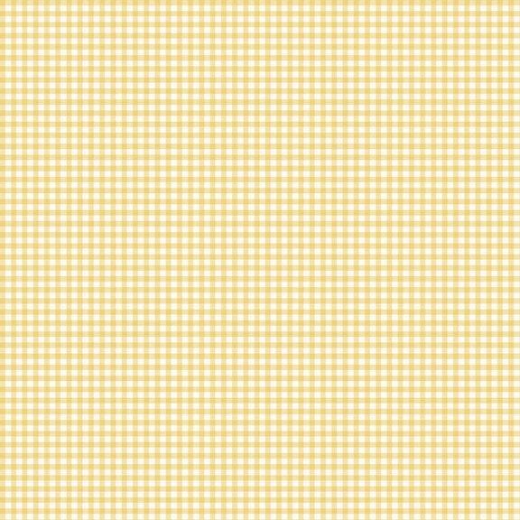 Dandy Pansies - Mini Check Yellow R651241D-YELLOW