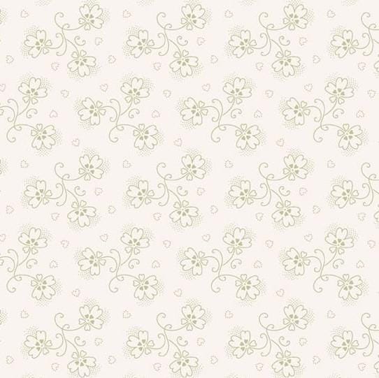 Dandy Pansies - Rustling Cream R651240D-CREAM