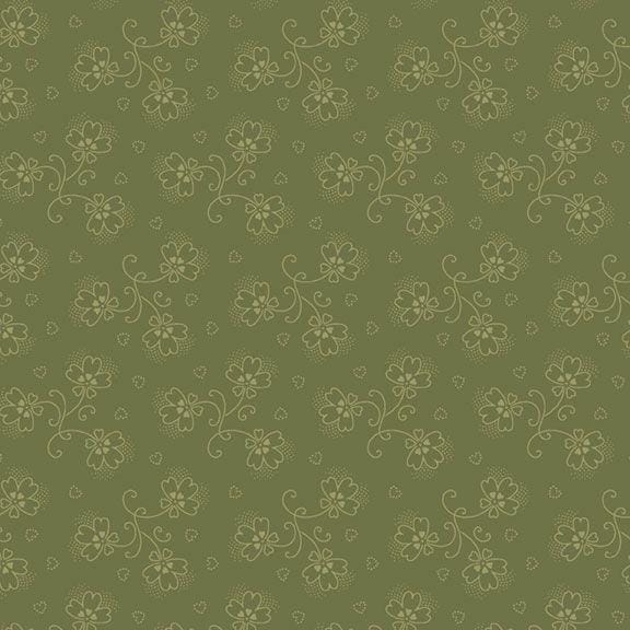 Dandy Pansies - Rustling Green R651240D-GREEN