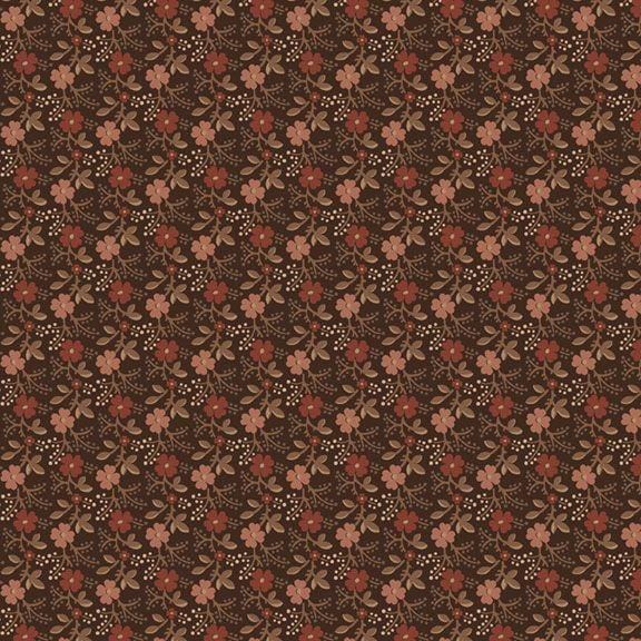 Evelyn's Hope Chest - Floral Toss Brown R101075D-BROWN