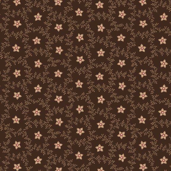 Evelyn's Hope Chest - Star Flower Brown R101081D-BROWN