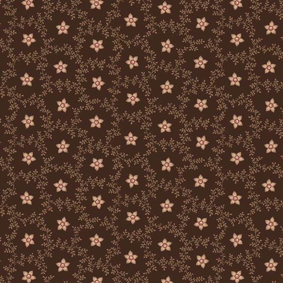 Evelyn's Hope Chest - Star Flower Brown R101081D-BROWN