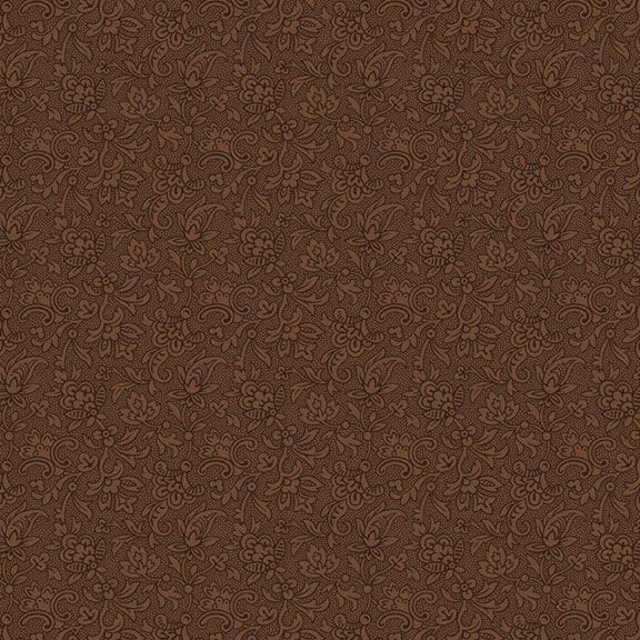 Evelyn's Hope Chest - Tonal Paisley Swirl Brown R101082D-BROWN