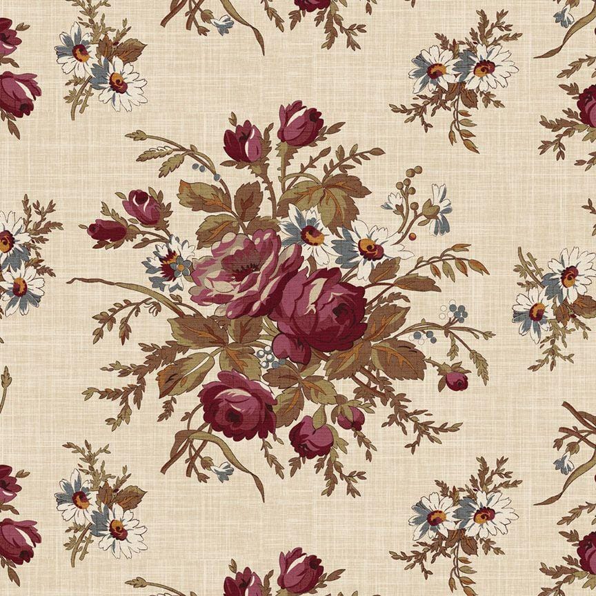 Gentry's Mill - Large Floral Red R601282D-RED