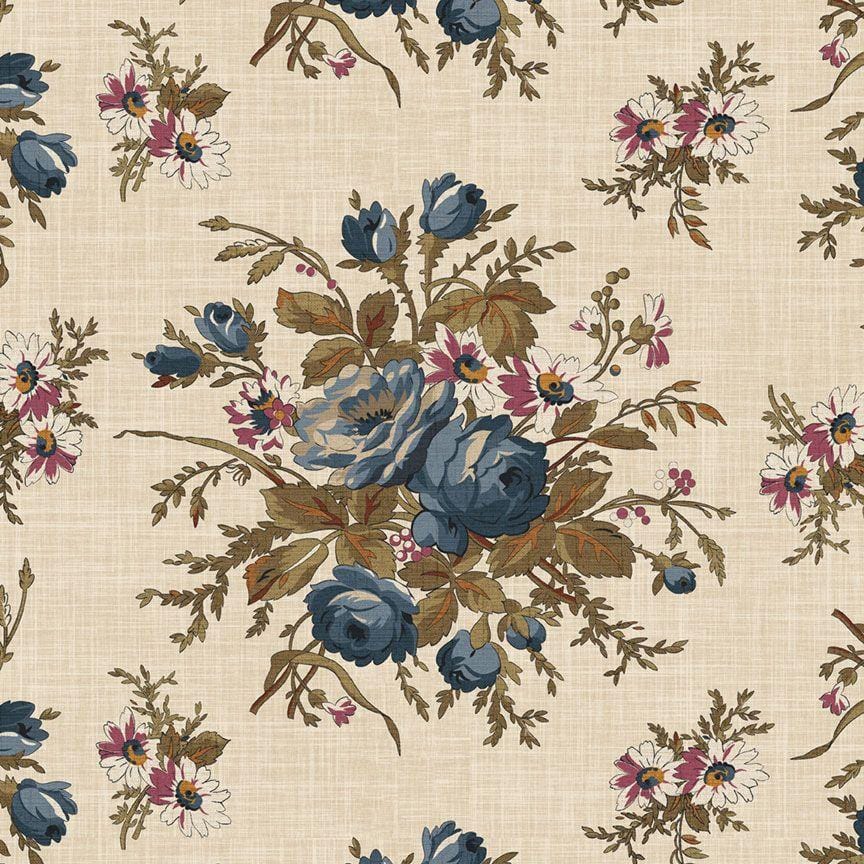 Gentry's Mill - Large Flower Blue R601282D-BLUE