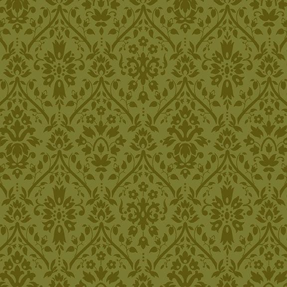 Golden Era - Damask Green R220640-GREEN