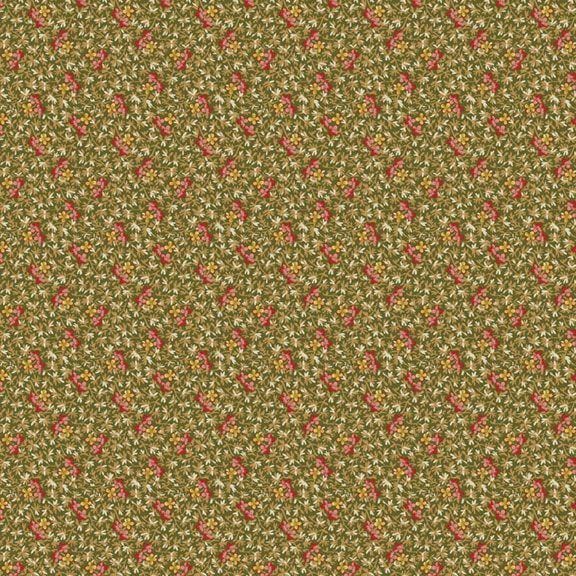 Golden Era - Petite Floral Green R220644-GREEN
