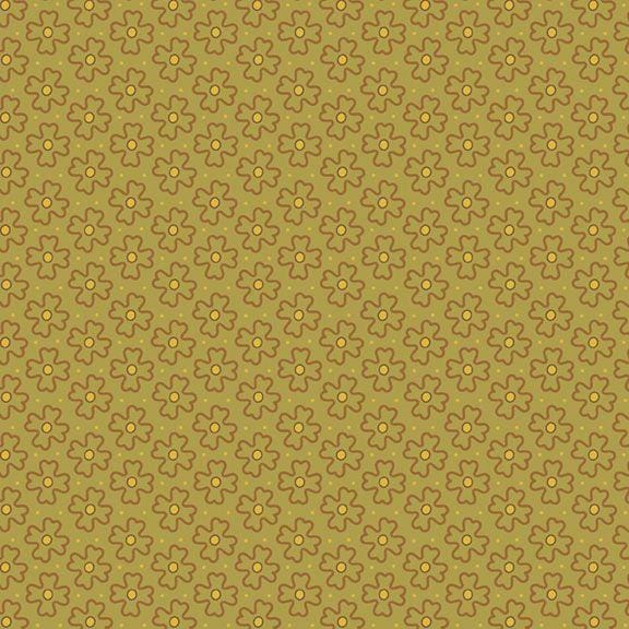 Golden Era - Wavy Daisy Green R220645-GREEN