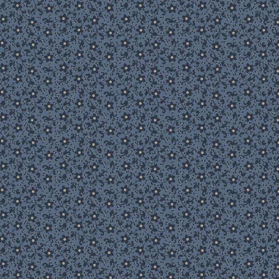 Grace Elizabeth - Flower Scroll Blue R101686D-BLUE