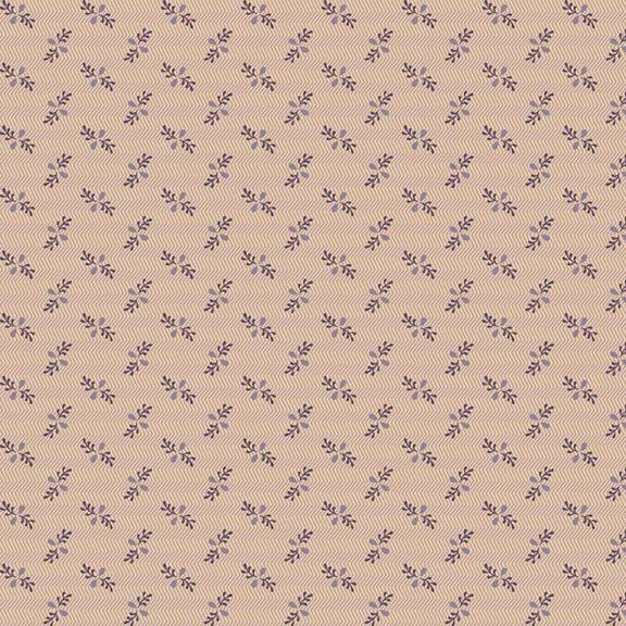 I Love Purple - Zig Zag Sprig Tan R330689-TAN