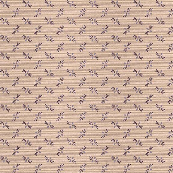 I Love Purple - Zig Zag Sprig Tan R330689-TAN