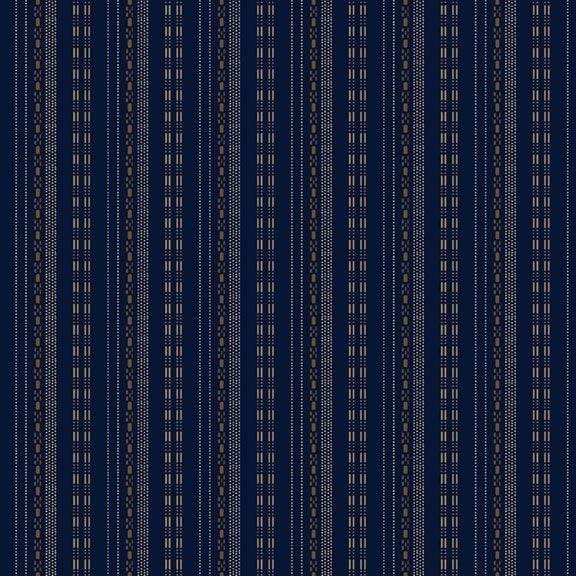 Indigo Neutrals - Stripe Navy R021182DNVY