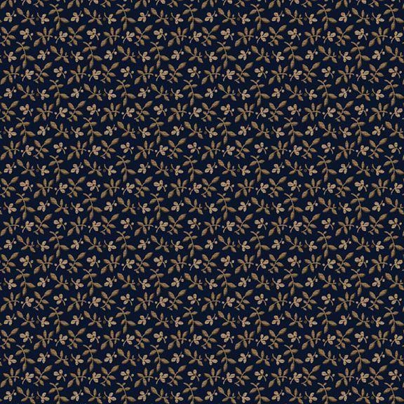 Indigo Neutrals - Tossed Leaves Navy R021180DNVY