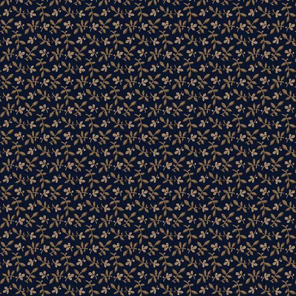 Indigo Neutrals - Tossed Leaves Navy R021180DNVY