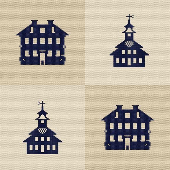 Indigo SchoolHouse - Patchwork R221693D-BEIGE