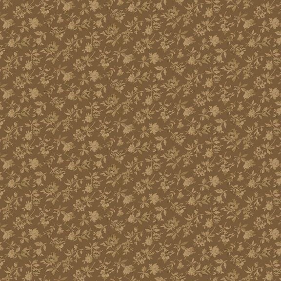 Kathleen's Story - Tossed Flowers Brown R161756D-BROWN