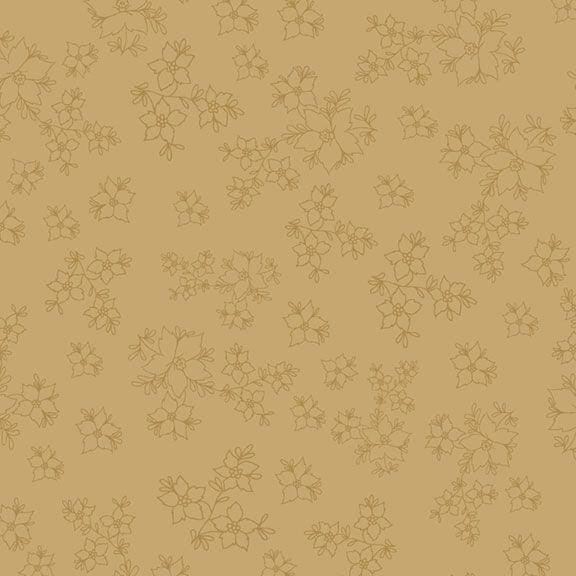 Neighborhood Florist - Floral Sketch Gold R520612-GOLD